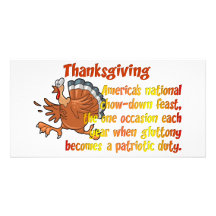 Thanksgiving Fun Personalized Photo Card
