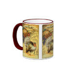 Thanksgiving Greeting with a Turkey mugs