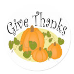 Thanksgiving Harvest Pumpkins stickers