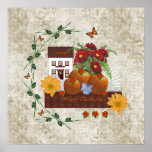 Thanksgiving ~ Home Autumn Flowers Print