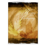 Thanksgiving Leafs-Abstract Greeting Card