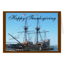 Thanksgiving Mayflower Greeting Card