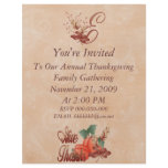 Thanksgiving Monogram E Flyer, Alphabet