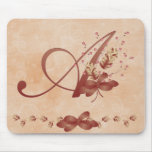 Thanksgiving Monogram Letter A Mousepad