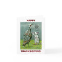 Thanksgiving Note Card funny vegetarian