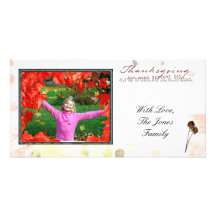 thanksgiving Photcard Custom Photo Card