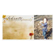 thanksgiving Photcard Custom Photo Card