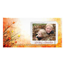 thanksgiving Photcard Personalised Photo Card
