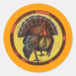Thanksgiving Tom Turkey Stickers