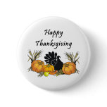 Thanksgiving Turkey Button