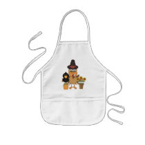 Thanksgiving Turkey Friends Apron