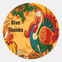 Thanksgiving Turkey Stickers