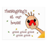 Thanksgiving's at our house! post cards