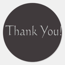 thankyou round stickers