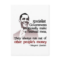 Thatcher socialist quote postcards
