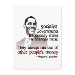 Thatcher socialist quote postcards
