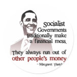 Thatcher socialist quote stickers