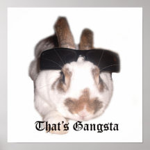 That's Gangsta poster print