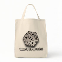 That's How I Roll d20 Canvas Bags