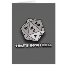 That's How I Roll d20 Cards