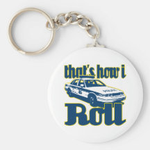 Thats How I Roll Police Keychains