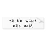 That's What She Said