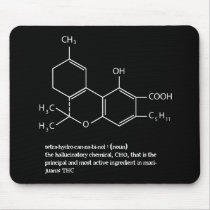 Thc molecule mouse pad