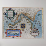 The 16th Century Ortelius Chart Print
