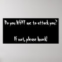 The 2nd Product of the 'Threats' line. posters