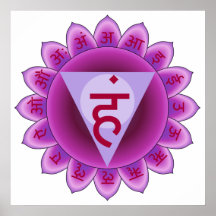 The 5th Primary Chakra Purple Vishuddha Poster
