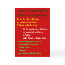 The 6 Accounting Days of Christmas cards