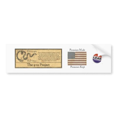 The 9-12 Project Bumper Sticker by the912project