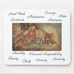The 9-12 Project Mosaic and The 12 Values mousepads