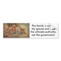 The 9-12 Project Mosaic and the 9 Principles bumper stickers