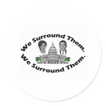 The 9-12 Project - "We Surround Them" Round Stickers