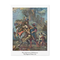 The Abduction Of Rebecca By Eugene Delacroix Post Card