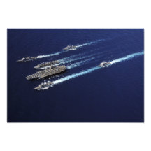 The Abraham Lincoln Carrier Strike Group ships Photo Art