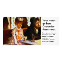The Absinthe Drinker L'Absinthe Degas painting art Photo Greeting Card