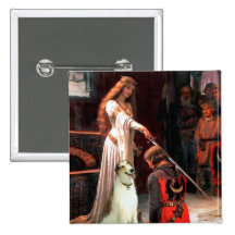 The Accolade -Borzoi Pinback Button