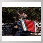 The accordian player poster posters