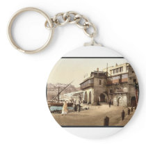 The admiralty, Algiers, Algeria vintage Photochrom Keychains