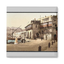 The admiralty, Algiers, Algeria vintage Photochrom Magnet