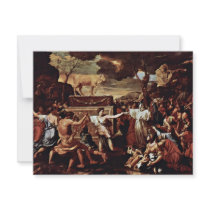 The Adoration Of The Golden Calf By Poussin Nicola Personalized Announcements