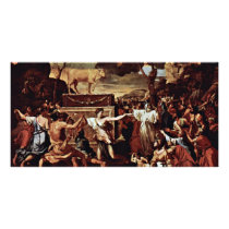 The Adoration Of The Golden Calf By Poussin Nicola Photo Cards