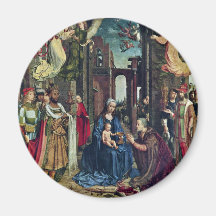 The Adoration Of The Kings By Jan Gossaert (Best Q Refrigerator Magnet