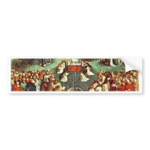 The Adoration Of The Mystical Lamb By Eyck Hubert Bumper Sticker
