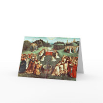 The Adoration Of The Mystical Lamb By Eyck Hubert Greeting Card