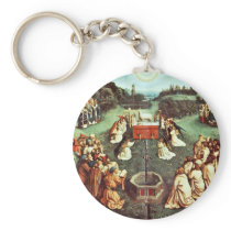 The Adoration Of The Mystical Lamb By Eyck Hubert Key Chain