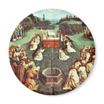 The Adoration Of The Mystical Lamb By Eyck Hubert Fridge Magnets