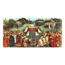 The Adoration Of The Mystical Lamb By Eyck Hubert Photo Cards
